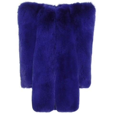 ysl blue fur coat|Saint Laurent.